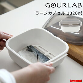 特典付き！ Iwatani 【 グルラボ ラージカプセル (単品) 】 イワタニ 電子レンジ レンジ調理 レンジ 調理 料理 クッカー スチーマー 保存容器 調理器具 レシピ ヘルシー 電子レンジ対応 食洗機対応 簡単 時短 エコ ギフト プレゼント