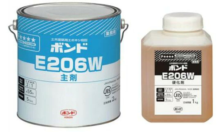 楽天市場】コニシボンド E206W(冬用) 3kg自動式低圧樹脂注入工法用 
