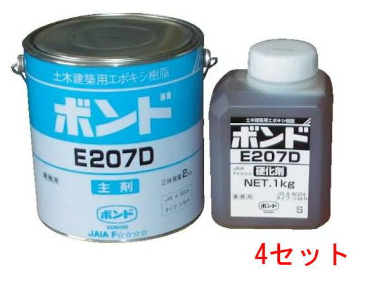 楽天市場】コニシボンド E207DW(冬用) 3kg×4セット自動式低圧樹脂注入 