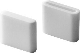 4742【交換パーツ】ポリ袋エコホルダー　タワーL用　キャップ　2個組　ホワイト 山崎実業 yamazaki