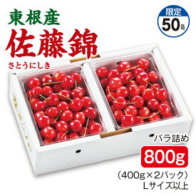 さくらんぼ 東根産 佐藤錦 バラ詰め800g（400g×2パック） Lサイズ以上 産地直送 送料無料