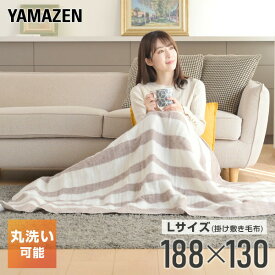 電気毛布 掛・敷毛布 188×130cm YMK-28 電気掛け毛布 電気掛毛布 電気敷き毛布 電気敷毛布 電気ブランケット 電気ひざ掛け毛布 Lサイズ ダブルサイズ 山善 YAMAZEN 【送料無料】