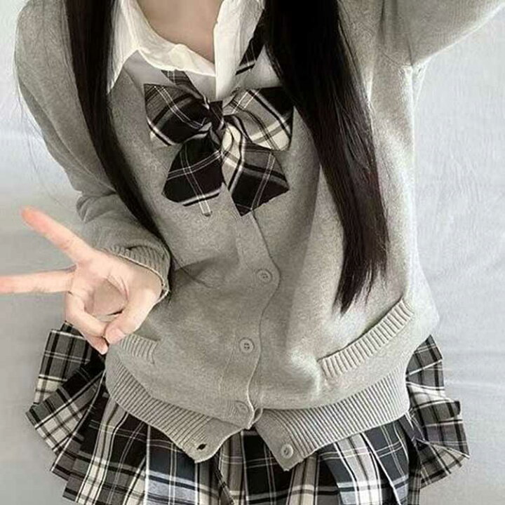 楽天市場】jk制服 長袖シャツ 高校生 制服 制服 スクール リボン 