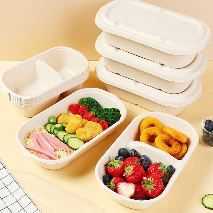 楽天市場】フードパック 弁当箱 使い捨て 透明蓋 お弁当 50個セット 