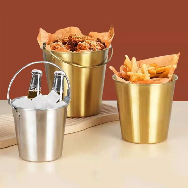 楽天市場】アイスペール 氷バケツ 溶けない 1.7L 高級 おしゃれ ステンレス 氷入れ 大容量 アイスバケット お酒 家庭用 ハンドル付き  ワインクーラー シャンパンクーラー 氷容器 業務用 アイスペール 保冷容器 保冷バケット パーティー キャンプ ゴールド : Yamorina SHUUL ミニバケツフランス揚げブリキ錫バケツ小さなアイスキャンディーデザートバケツバケットハンドル結婚式のパーティーの好意食品小