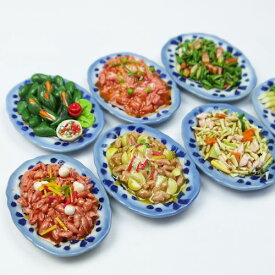 【メール便可】ミニチュアフード　陶器のお皿　タイ料理　雑貨