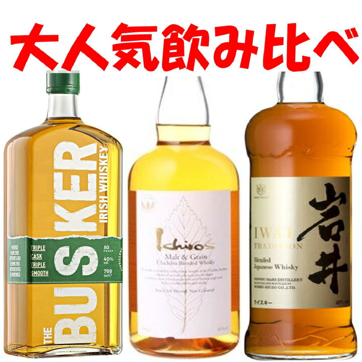 楽天市場】3種飲み比べ イチローズモルト ホワイトラベル 岩井 
