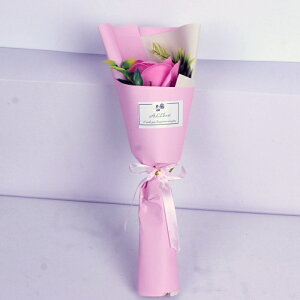 ソープフラワー ミニブーケ 枯れない花 フレグランス 花束 バラ カーネーション 1輪 花 造花 石鹸花 プレゼント ギフト 母の日 誕生日 贈り物 結婚記念日 バレンタイン 退職祝い 送別会 結婚