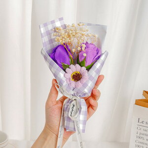 母の日プレゼント ソープフラワー 花束ミニ ひまわり バラ ブーケ ソープフラワー 枯れない花 花 造花 石鹸花 プレゼント ギフト 誕生日 贈り物 結婚記念日 退職祝い 送別会 結婚祝い 卒業祝