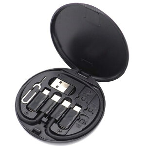 5-in-1 [dP[uZbg Type-C microUSB Lightning ϊA_v^[ P[Xt 60W }[d [d]Ή 5in1 @\ }`c[ |[^u RpNg X}zX^h [{bNX iPhone Android