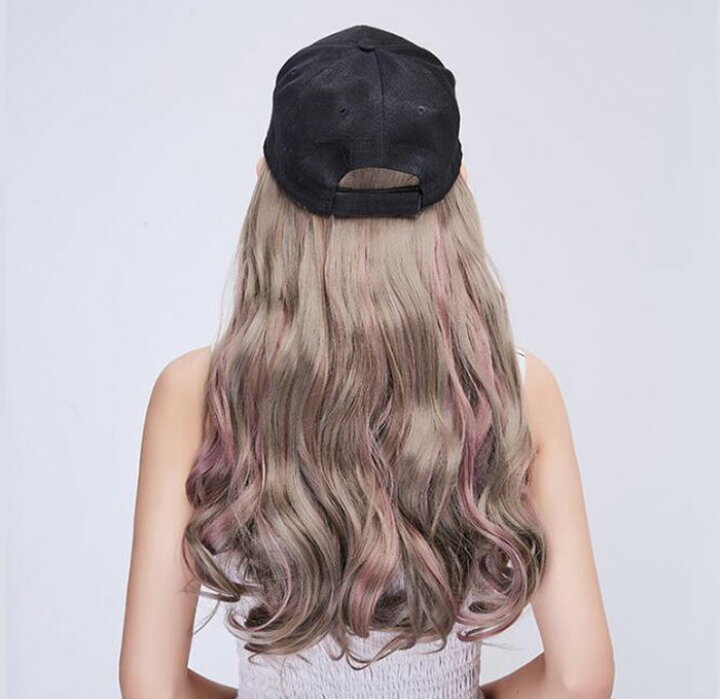 楽天市場 ウィッグ キャップ 帽子付きウィッグ キャップウィッグ ロング ウェーブ 帽子ウィッグ 髪付き帽子 レディース ロング巻き かぶるだけ 小顔効果アリ 簡単 自然 便利 おしゃれメール便限定 代金引換不可メール便限定 Yanagiya