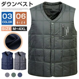 ダウンベスト TYPEA90%ダウン ベスト メンズ 2TYPE 冬 防寒 無地 ダウン ベスト おしゃれ メンズベスト 父 軽量 あったか ダウンベスト メンズ 保温性 暖かい カジュアル 秋冬