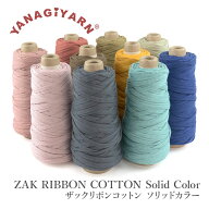 YANAGIYARN(ヤナギヤーン) ZAK RIBBON COTTON ザックリボンコットン ソリッドカラー 柳屋オリジナル
