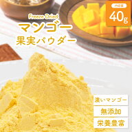 【メール便送料無料】 フリーズドライ マンゴー果実パウダー 40g 無添加 砂糖不使用 フルーツパウダー マ…