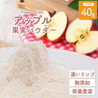 【メール便送料無料】 フリーズドライ アップル果実パウダー 40g 無添加 砂糖不使用 フルーツパウダー ア…