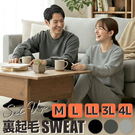 裏起毛 スウェット 上下 セットアップ メンズ レディース ルームウェア スウェット パンツ Mサイズ Lサイズ LLサイズ 3Lサイズ 4Lサイズ 大きいサイズ 男女兼用で着用可能 スエット【RCP】