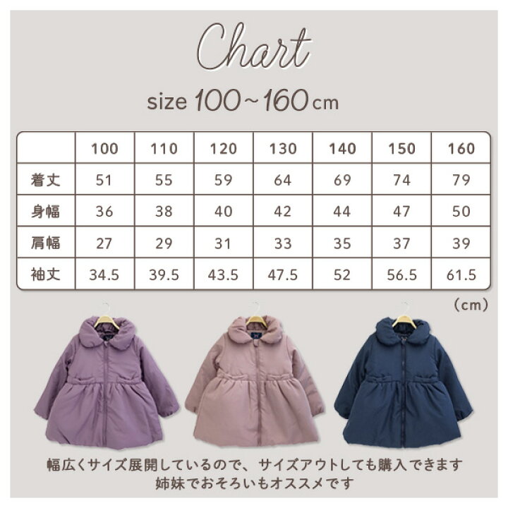 楽天市場】キッズ コート キッズ アウター 中綿 ジャケット リボン 