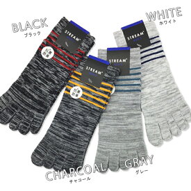 5本指ソックス 抗菌防臭 スニーカーソックス カジュアルデザインシリーズ ポイント細ボーダーデザイン 25-27cm くるぶし丈 25cm 26cm 27cm メンズ 紳士【RCP】(24Z)