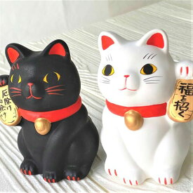 [白小判猫,黒小判猫]　厄除け 病除け 谷中堂 厄除け 病除け 幸せ招く 金運アップ 玄関飾り ギフト 開店祝い お祝い
