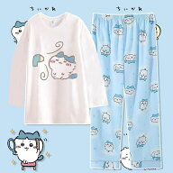 ちいかわ キッズパジャマ 長袖上下セット ハチワレ うさぎ ハチ子 ルームウェア 子供部屋着 女の子 かわ…