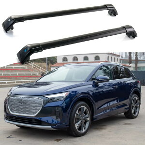 �N���X�o�[ �N���X�o�[ Audi Q4 e-tron 2022-2025 �ו��L�����A ���[�t���b�N ���[���L�����A ���b�N�\ 2PCS �A���~�j�E��