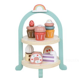 木のおもちゃ 知育玩具 ままごとのおもちゃ プレゼント 子供の木製おもちゃキッチン ままごとシミュレーションケーキ スタンド 女の子アイスクリーム アイスクリームのおもちゃ