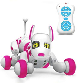 ロボット犬のおもちゃ 電子ペット 犬ロボット 男の子 女の子 誕生日プレゼント 電子ペット ミニロボットペット おもちゃ かわいい 男の子 女の子 愛玩ロボット アンドロイド犬 ペットドッグ 誕生日 子供の日 クリスマス プレゼント (ピンク)