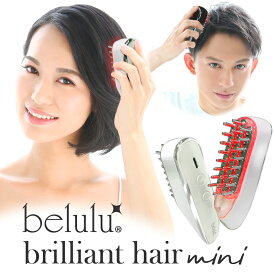 ＼4時間限定50％OFF!20時から+クーポン／ランキング1位 【美ルル ブリリアントヘアーミニ】 スカルプケアマシン EMS 頭皮マッサージ 頭皮ケア 電気ブラシ 頭皮ほぐし 赤色LED RF温熱 育毛 薄毛 発毛 抜け毛 AGA ギフト 温感機能 頭皮ケア 父の日