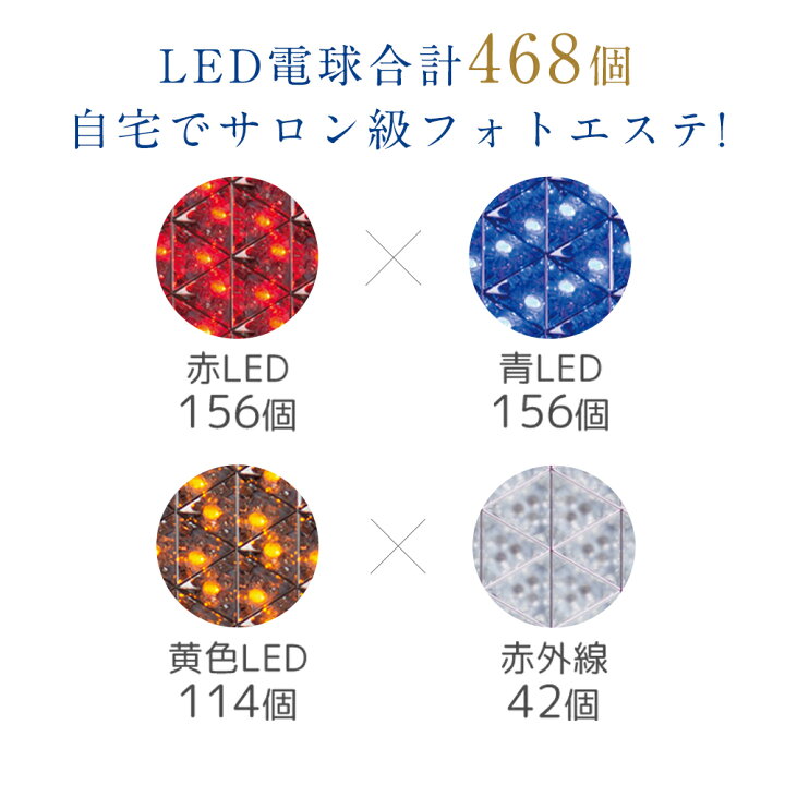楽天市場】美ルル 美顔器 ヒカリ シャイン 赤・黄・青LED＋赤外線 