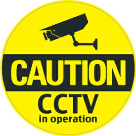 020 CAUTION CCTV 防犯カメラ アメリカンステッカー スーツケース シール ステッカー 耐水 耐紫外線 屋外用 カリフォルニアステッカー バンパーステッカー