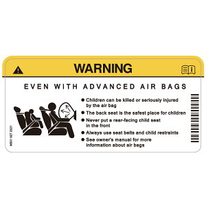 176 EVEN WITH ADVANCED AIR BAGS�b�A�����J���X�e�b�J�[ �X�[�c�P�[�X �V�[�� �X�e�b�J�[ �ϐ� �ώ��O�� ���O�p �J���t�H���j�A�X�e�b�J�[ �o���p�[�X�e�b�J�[ WARNING �`���C���h�V�[�g ���� �G�A�o