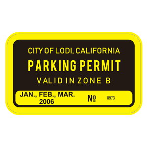 207 CITY OF LODI, PARKING PERMITbAJXebJ[ X[cP[X V[ XebJ[ ϐ ώO Op JtHjAXebJ[ op[XebJ[ ԋ Ԍ p[LO