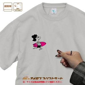 062�@SURF BOY �s���N�@DTF�@�A�C�����v�����g�@�I���W�i��T�V���c�@�I���W�i���A�p�����@�I���W�i���v�����g