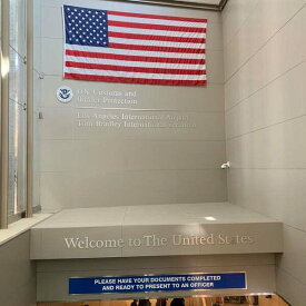 LAX　入国審査場 US Customs and Border protection
