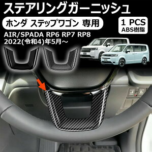 【ホンダ ステップワゴン 専用】ステアリングガーニッシュ ステアリングパネル 室内インテリアパネル ドレスアップ アクセサリー インテリアパネル 車種専用設計 内装パーツ カーパーツ