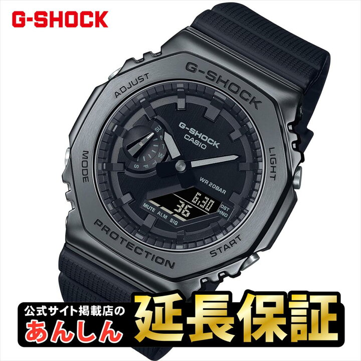 楽天市場】カシオ Gショック GM-2100BB-1AJF オールブラック メタル 