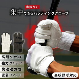 【再入荷！超頑丈仕様】 両手用 バッティンググローブ BGアドバンス 野球用品 両手 バッティンググラブ バッティング手袋 素振り 練習用 試合 打撃用 高校野球ルール対応 あす楽 バッテ 耐久力