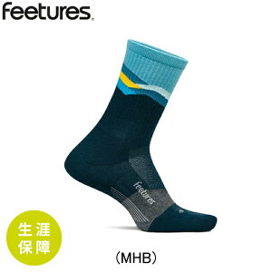 �t�B�[�`���[�Y FEETURES Trail Max Cushion Mini Crew Mountain High Blue �����j���O�A�N�Z�T�� �\�b�N�X �E�B�����Y ���f�B�[�X �����y4400120185252�z����E�����j���O�p�i