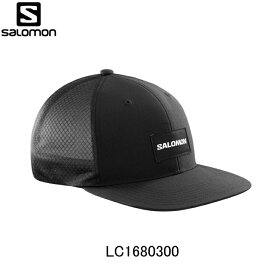 サロモン SALOMON Trucker Flat Cap Black トラッカー フラットキャップ ランニングアクセサリ 帽子 キャップ ユニセックス【lc1680300】陸上・ランニング用品