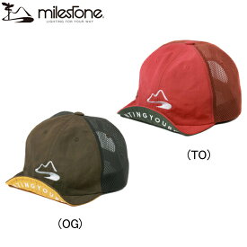 マイルストーン Milestone original cap オリジナルキャップ ランニングアクセサリ キャップ 帽子 ユニセックス【msc-017】陸上・ランニング用品
