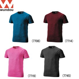 ウンドウ Wundou フィットネスTシャツ ランニングTシャツ 半袖 メンズ 男性【wundoup710】陸上・ランニング用品