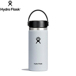 �n�C�h���t���X�N Hydro Flask 16 oz Wide Mouth HYDRATION White �����j���O�A�N�Z�T���[ �{�g���y8900150180261�z����E�����j���O�p�i