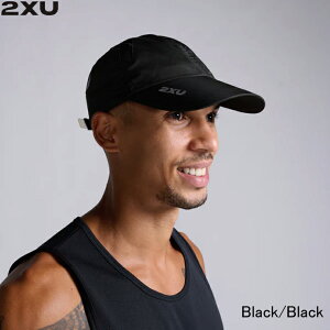 2XU ツータイムズユー RUN CAP ランニングキャップ Black/Black ランニングアクセサリー 帽子 ユニセックス【uq5685f-blkblk】陸上・ランニング用品