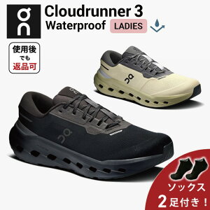 �y10%OFF�N�[�|�����g�p��ԕiOK���\�b�N�X2���t�z �I�� On Cloudrunner 3 Waterproof �N���E�h�����i�[ 3 �E�H�[�^�[�v���[�t �����j���O�V���[�Y �C �E�B�����Y ���f�B�[�X �����ycloudruner3wpw�z����E