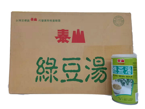 泰山緑豆湯 緑豆スープ粒入り 台湾人気商品 中華名物 350gX24個入り