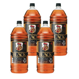 【送料無料】 アサヒ ブラックニッカ クリアブレンド 37度 4L ペット 4000ml×4本(1ケース) ニッカ ウイスキー クリア