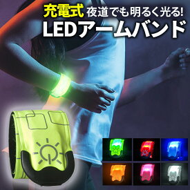 【楽天1位】ランニング ライト LED アームバンド 充電式 ウォーキング ライト 夜間 LEDアームバンド LED 反射板 反射材 リフレクター LED リストバンド ナイトラン ジョギング ライトバンド 光る アームバンド