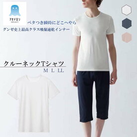 グンゼ アセドロン 半袖 クルーネック インナー メンズ 春夏 丸首 汗対策 吸汗 速乾 汗ムレ 汗 ムレ 防止 汗冷え 吸放湿 抗菌 防臭 春 夏 秋 下着 肌着 男性 紳士 オフィス 仕事 GUNZE M L LL MCA613 ベタつきオフ