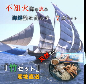 海産物詰め合わせセット 7品目『竹』 海の幸海鮮 太刀魚 足赤海老 ちりめん昆布 贈答用 ギフト 珍味 干物 みりん干し しらす