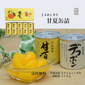 JAあしきた はちみつ入り甘夏缶詰め 【熊本県産甘夏缶詰め 送料無料】あまなつ缶詰め 6缶入り 10缶入り【化粧箱】24缶入り【ダンボール箱】缶詰セット 甘夏 みかん 柑橘 JAあしきた デザート おやつ 高級スイーツ 贈り物 ギフト お中元 お歳暮